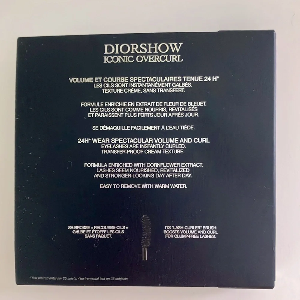 NIB DIOR DIORSHOW ICONIC OVER-CURL VOLUME & COURL MASCARA NOIR